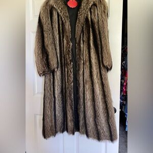 Real vintage full length fur coat
